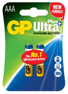Батарейка GP ULTRA + ALKALINE 24AUP-U2 лужна LR03 AUP, AAA