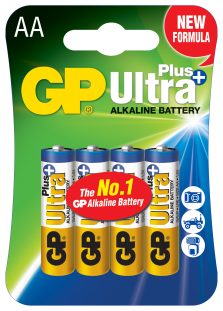 Батарейка GP ULTRA + ALKALINE 1.5V 15AUPHM-2UE4 лужна, LR6, AA