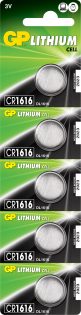 bat GP  Lithium 3V CR1616  бл.5шт (100)