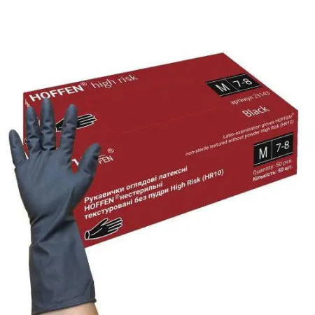 Рук. мед. HOFFEN  High Risk М (50/500) чорні