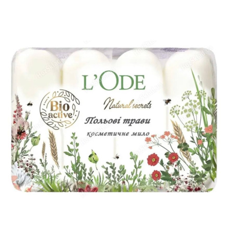 @Мило "L'Ode" 4*60гр (екопак) Польові трави