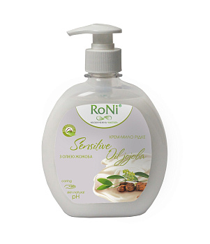 Крем-мило ТМ RoNi Sensitive&Jojoba oil 450г (дозатор)/10,шт