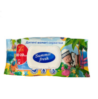 Серветки вологі дитячі "Summer Fresh" Mega Pack 120шт