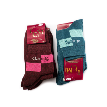 Шкарпетки  жіночі махрові 23-25 р короткі кольорові (упак=10шт)