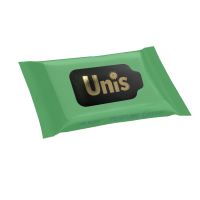 Вологі серветки ТМ UNIS антибактеріальні Perfume Green (15 шт.)/36 шт
