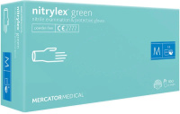 Рукавиця  медична "NITRYLEX" M (100/1000) GREEN