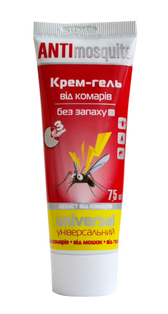 AntiMosquito крем-гель від комарів 75мл (захист до 3год)