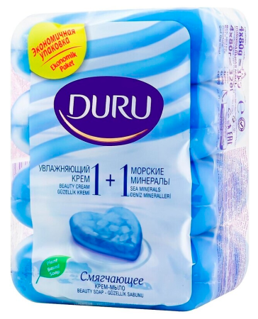 Duru мило 1+1 4*80гр морські мінерали