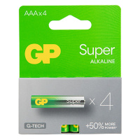 Батарейка GP SUPER ALKALINE 24A-U4 лужна LR03, AAA
