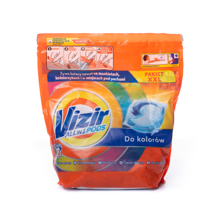 Капсули для прання  VIZIR Color 40шт(пакет)
