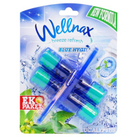 Туалетний блок для унітазу Wellnax - 2 ECO  Синя вода  Евкаліпт    BLK-994, 2х50 гр.