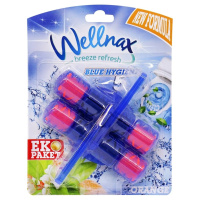 Туалетний блок для унітазу Wellnax - 2 ECO  Синя вода  Квітучий Апельсин   BLK-993, 2х50 гр.