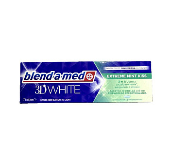 Зубна паста "blend-a-med" 3DWhite Екстремальний М'ятний Поцілунок 75мл