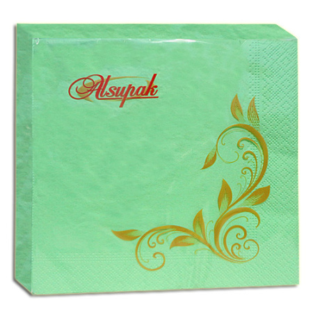 Серветка паперова 33*33 салатова 2-х шарова (20шт.)(4820077390233)