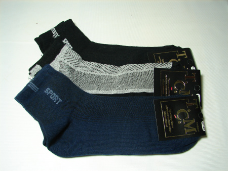 Шкарпетки  чоловічі стрейч  сітка 27-29р. (короткі)(упак=10шт)