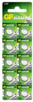 bat GP дискові часові alkaline 186, AG12 бл.10 шт(250)