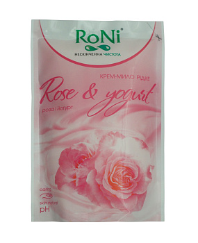 Крем-мило ТМ RoNi Rose&Yogurt 450г (дой-пак)/14,шт