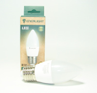 Лампа світлодіодна С37  5 Вт 3000К Е27 (40 Вт) Enerlight