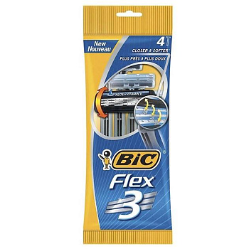 BIC 3 Flex ст.одноразовий 4шт