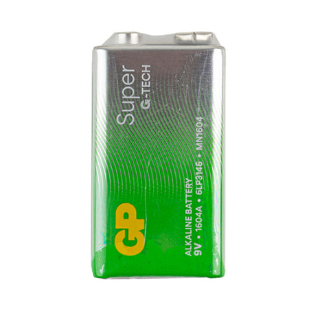 Батарейка GP SUPER ALKALINE,9V 1604AEB-5S1, 6LF22