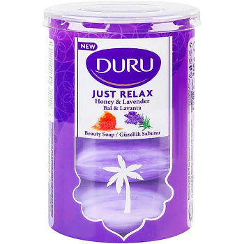 Мило Дуру Just Relax 4*90г Мед та лаванда