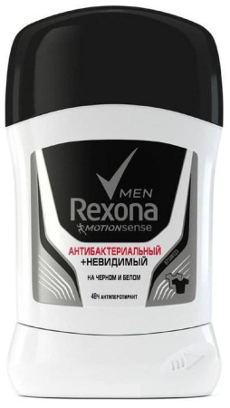 А/т олівець чол. REXONA Антибакт та невидима на ч/б/50мл