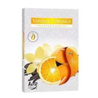 Свічки таблетки аромат Ваніль-Апельсин d3.9cm*1.6cm 4год (1шт=6свічок)(1/48)