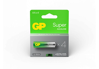 Батарейка GP SUPER ALKALINE 1.5V 15A-U4 лужна, LR6, AA