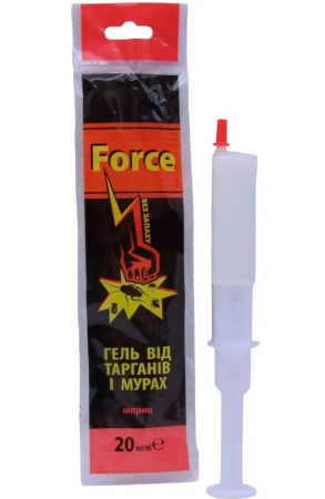 Force гель від тарганів і мурах 20мл (шприц)