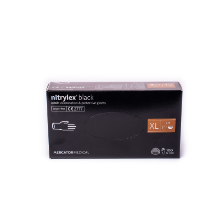 Рукавиця    медична "NITRYLEX" XL (100/1000) BLACK