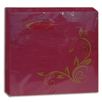 Серветка паперова 33*33 бордова 2-х шарова  (20 шт.)(4820077390240)