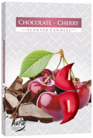 Свічки таблетки аромат Шоколад-Вишня/Chokolate-Cherry d3.9cm*1.6cm 4год (1шт=6свічок)(1/48)