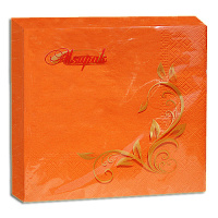 Серветка паперова 33*33 оранжева 2-х шарова  (20 шт.)(4820077390240)