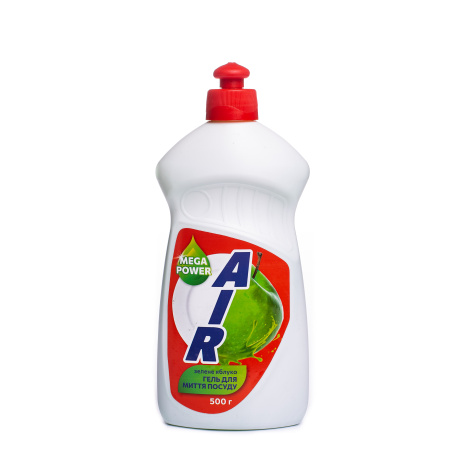 Гель для миття посуду "AIR" 500г зелене яблуко/12