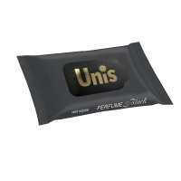 Вологі серветки ТМ UNIS антибактеріальні Perfume Black (15 шт.)/36 шт