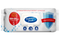 Вологі серветки антибактеріальні Summer Fresh , 120 шт