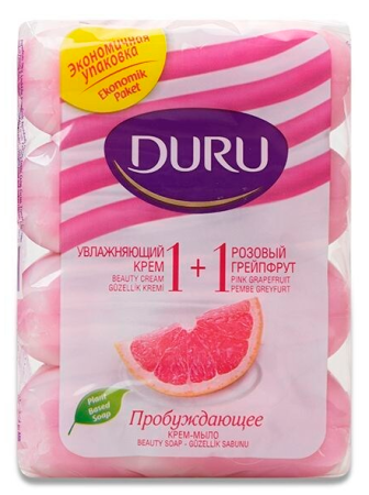 Duru мило 1+1 4*80гр грейпфрут