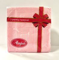 Серветка паперова рожева (40 шт) (4820077390059)
