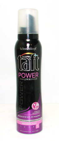 Мус д/волосся Taft Invisible Power "5" (стайлінг) Без ефекту жорсткого волосся