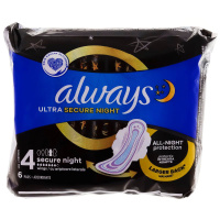 Прокладки Always Ultra Platinum Night 3 ( 6 крапельок ) 6шт.  