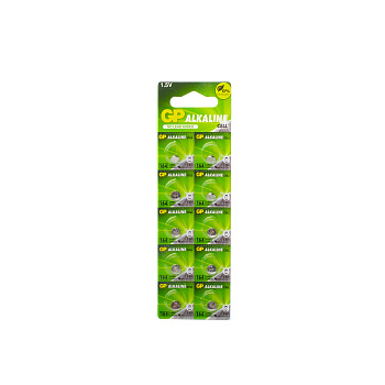 bat GP дискові часові alkaline 164F, AG1 бл.10 шт (250)