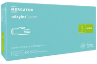 Рукавиця  медична "NITRYLEX" S (100/1000) GREEN