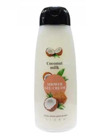 Гель-крем для душу Liora Coconut Milk, 430 г 