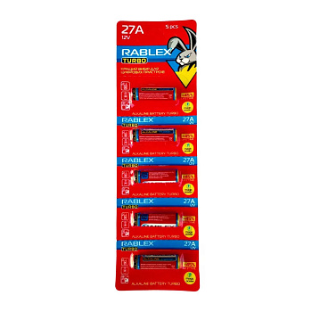 bat Rablex turbo 27A 12 V blister card/5 pcs (50/500)