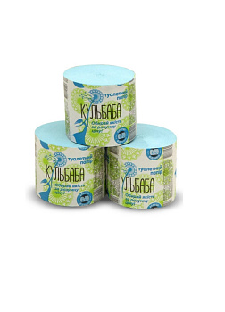 Туалетний папір "Кульбаба"(салатова)