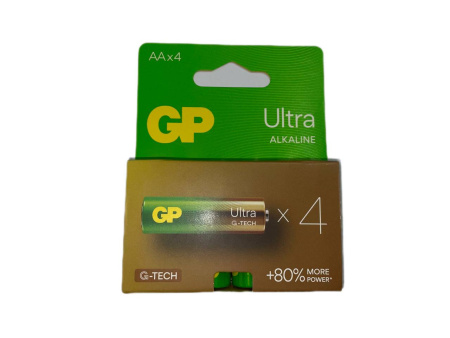 Батарейка GP ULTRA ALKALINE 1.5V 15AUHM-2UE4 лужна, LR6, AA