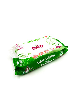 Вологі серветки "BIOLLY', for baby 60шт.