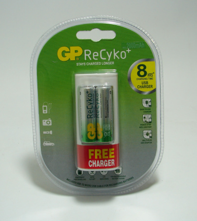 Зарядний пристрій GP 211+210AA ReCyko USB