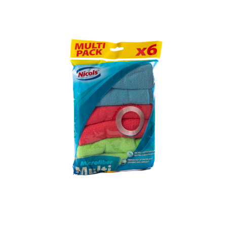 Серветки з мікрофібри універсальні 32*32 Nicols 6шт