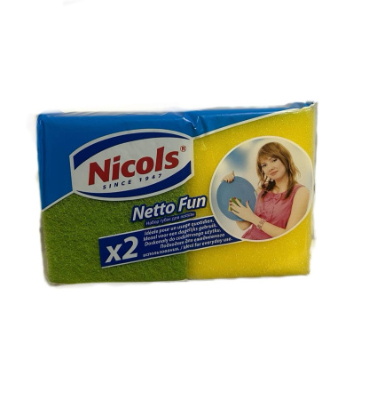 Губка кухонна "Netto Fun" профільована 2 шт